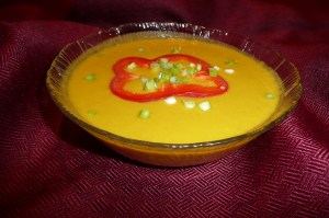 Warming Vegan Curried Pumpkin Soup